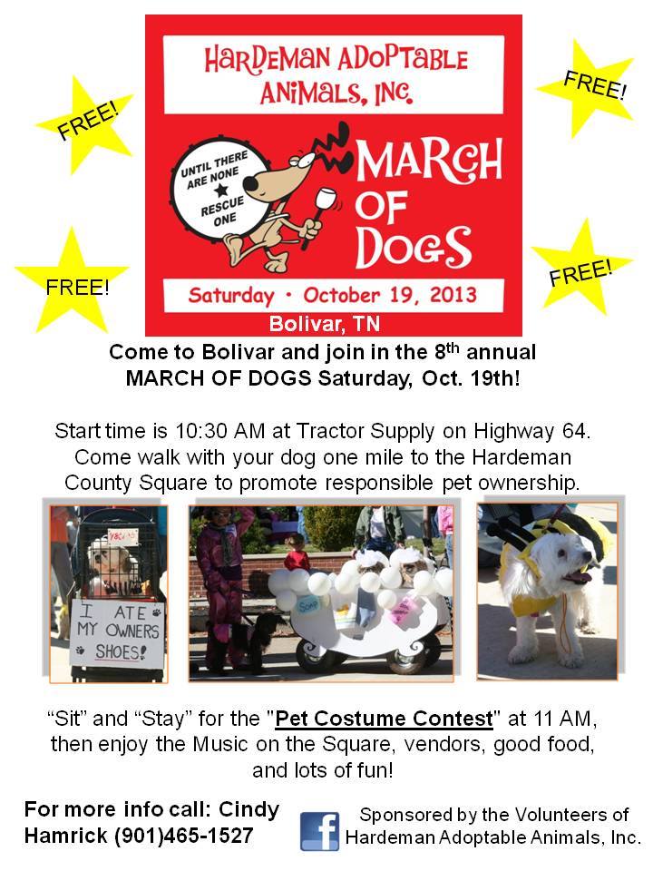 March of Dogs – Sat., 10/19